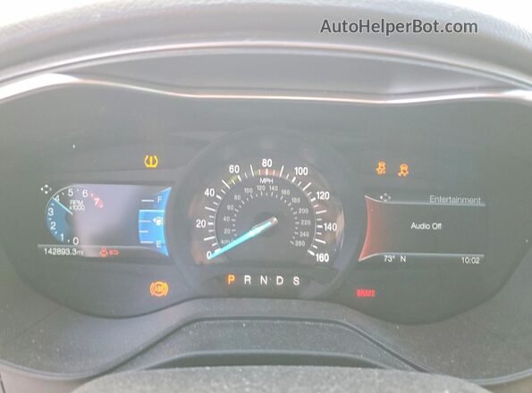 3FA6P0T94LR199385 2020 FORD FUSION Белый Вид щитка приборов