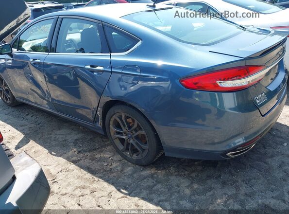 3FA6P0T95JR135076 2018 FORD FUSION Blue Հետևի ձախ