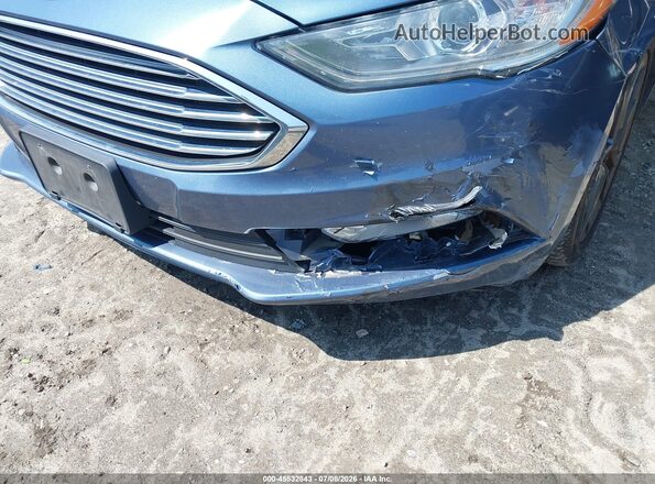 3FA6P0T95JR135076 2018 FORD FUSION Blue Դիմացի տեսք