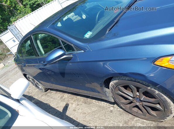 3FA6P0T95JR135076 2018 FORD FUSION Blue Սալոնի հետևի տեսք