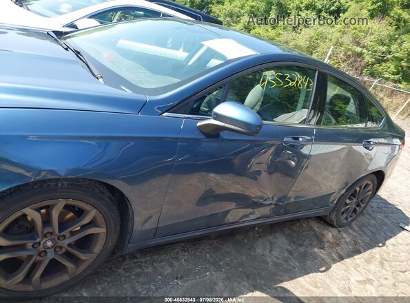 3FA6P0T95JR135076 2018 FORD FUSION Blue Սալոնի 360 աստիճան տեսք