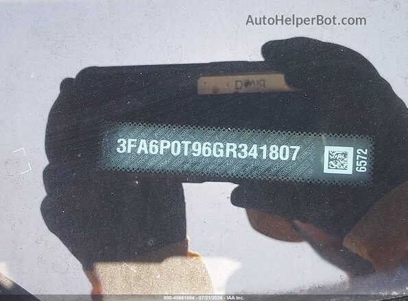 3FA6P0T96GR341807 2016 FORD FUSION Серый Вид подкапотного пространства