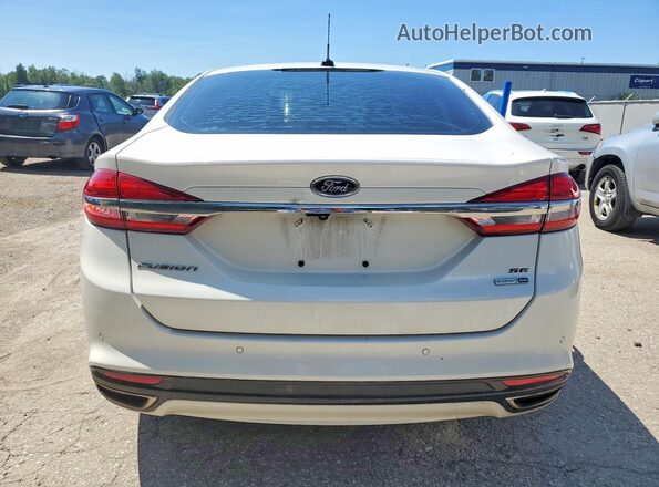 3FA6P0T96HR361699 2017 FORD FUSION White Вид ззаду