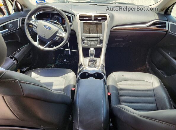 3FA6P0T97GR232143 2016 FORD FUSION Black Առջևի վահանակի տեսք