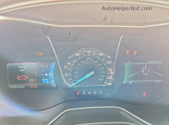 3FA6P0T97GR367008 2016 FORD FUSION Blue ხელსაწყოთა პანელის ხედი