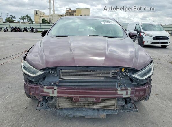 3FA6P0T97HR206840 2017 FORD FUSION Maroon Դիմացի տեսք