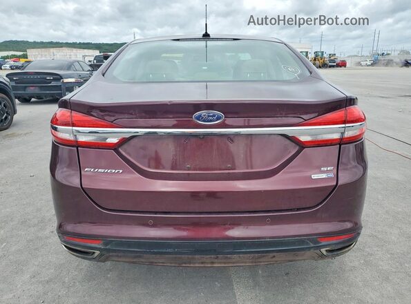 3FA6P0T97HR206840 2017 FORD FUSION Maroon Հետևի տեսք