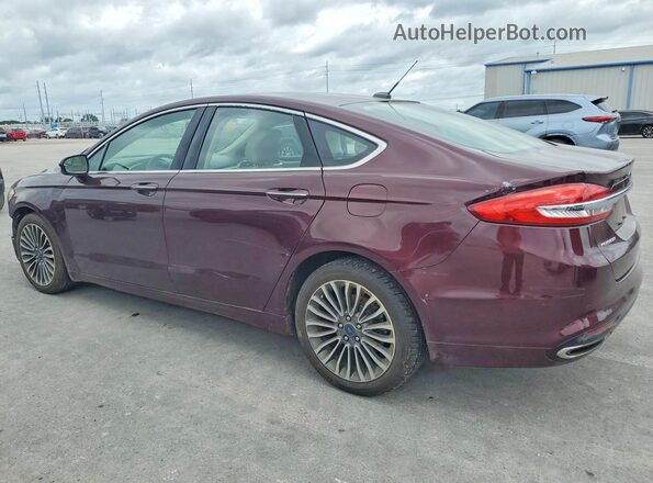 3FA6P0T97HR206840 2017 FORD FUSION Maroon Հետևի ձախ