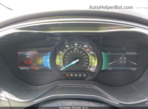 3FA6P0T97LR224313 2020 FORD FUSION Белый Вид задних сидений