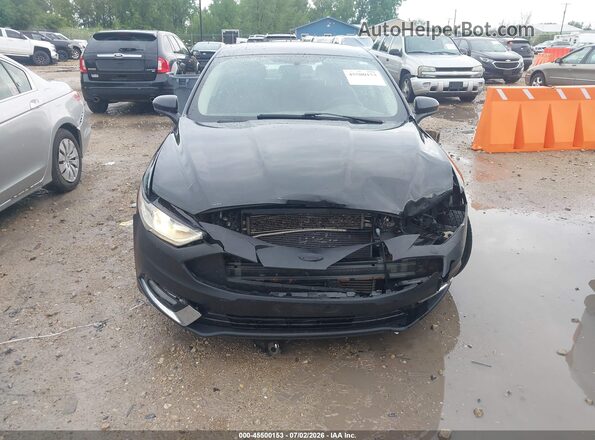 3FA6P0T98JR173966 2018 FORD FUSION Черный Вид спереди