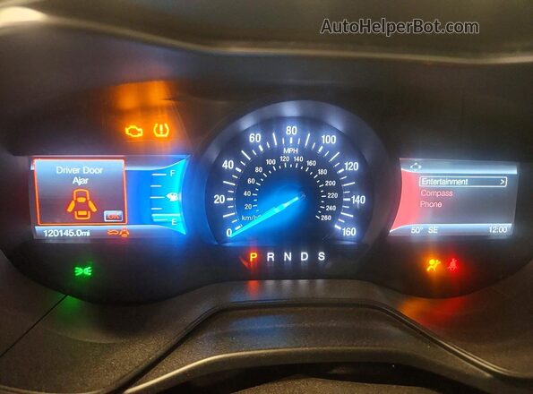 3FA6P0T98KR252944 2019 FORD FUSION Gray Widok zestawu wskaźników