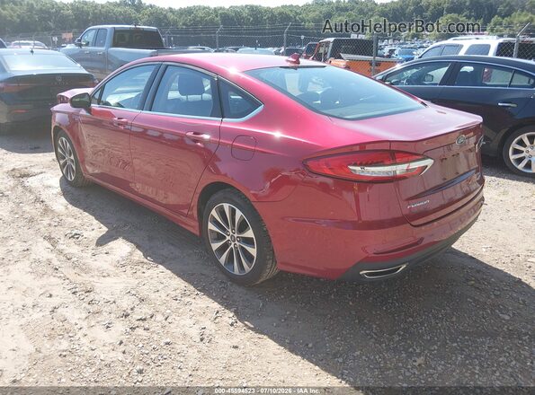 3FA6P0T98LR267459 2020 FORD FUSION Burgundy Trasero izquierdo