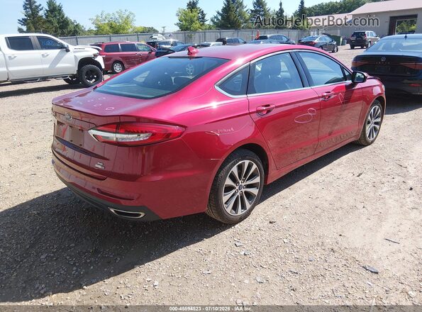 3FA6P0T98LR267459 2020 FORD FUSION Burgundy Trasero derecho