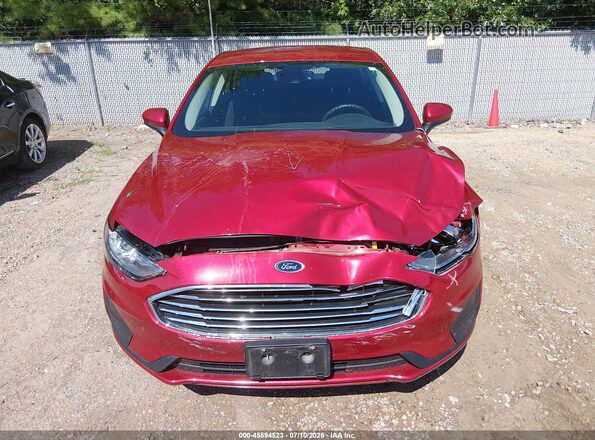 3FA6P0T98LR267459 2020 FORD FUSION Burgundy Vista del cuadro de instrumentos