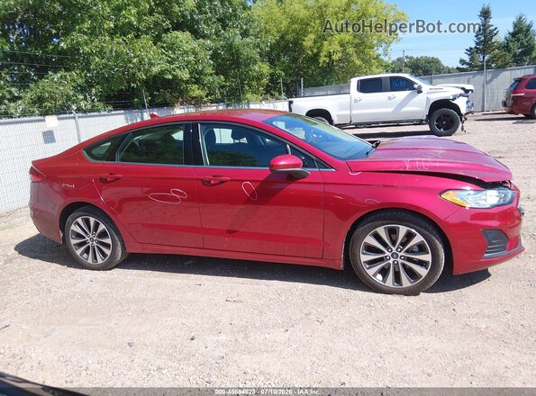 3FA6P0T98LR267459 2020 FORD FUSION Burgundy Vista interior trasera