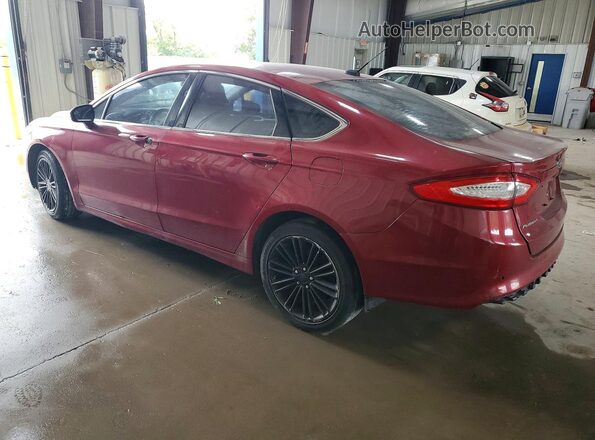 3FA6P0T99GR309854 2016 FORD FUSION Red Задня ліва чверть