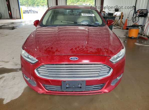 3FA6P0T99GR309854 2016 FORD FUSION Red Вид спереду