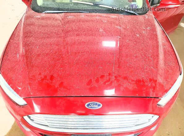3FA6P0T99GR309854 2016 FORD FUSION Red Вид задньої частини салону