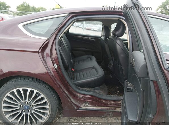 3FA6P0T99HR127606 2017 FORD FUSION Maroon Vista de la etiqueta del VIN