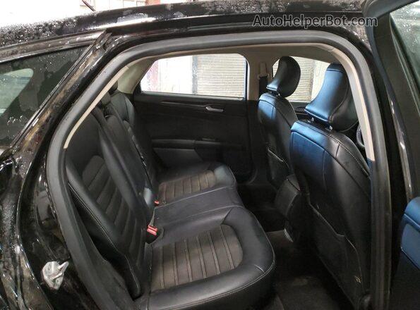 3FA6P0T99JR121990 2018 FORD FUSION Black უკანა სავარძლების ხედი