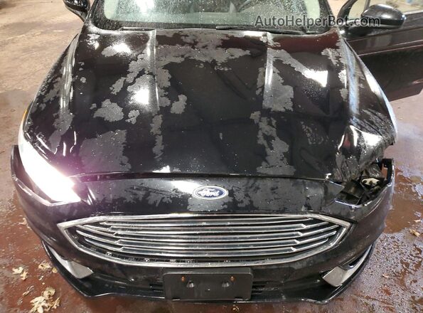 3FA6P0T99JR121990 2018 FORD FUSION Black უკანა სალონის ხედი