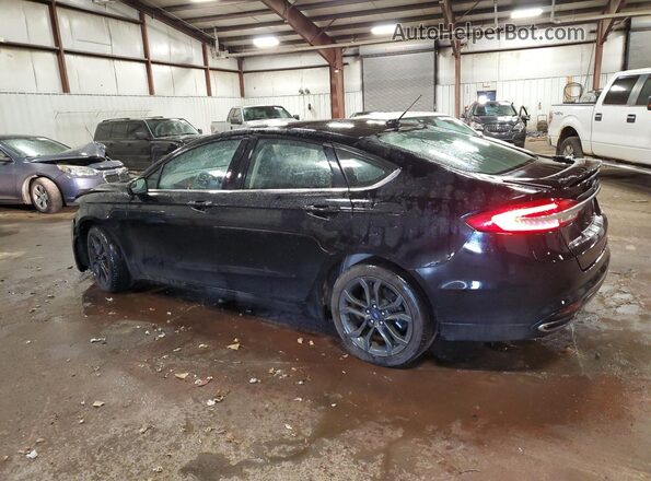 3FA6P0T99JR121990 2018 FORD FUSION Black უკანა მარცხენა
