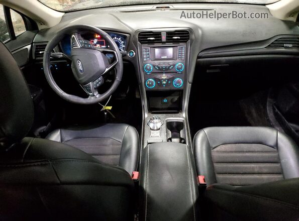 3FA6P0T99JR121990 2018 FORD FUSION Black წინა პანელის ხედი