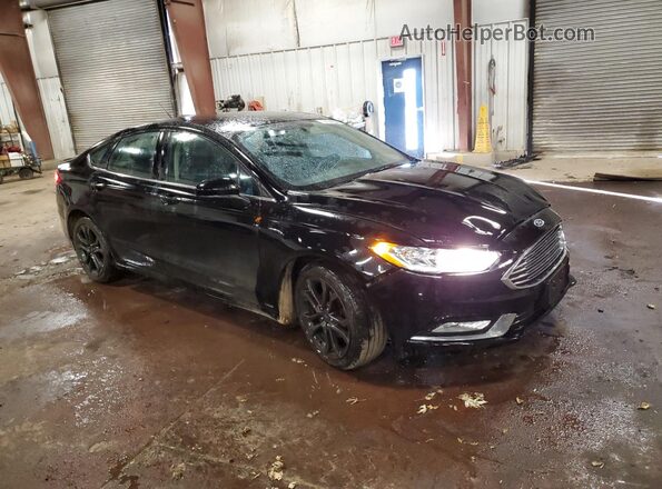 3FA6P0T99JR121990 2018 FORD FUSION Black წინა მარჯვენა