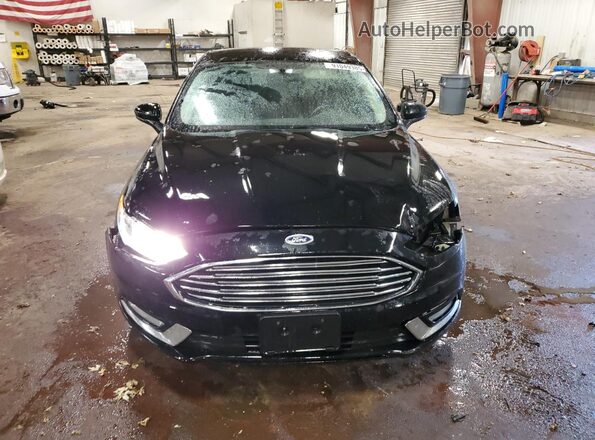 3FA6P0T99JR121990 2018 FORD FUSION Black წინა ხედი