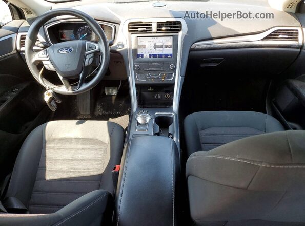 3FA6P0T99LR198443 2020 FORD FUSION Blue Вид панелі приладів