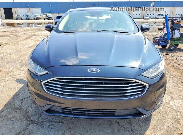 3FA6P0T99LR198443 2020 FORD FUSION Blue Вид спереду