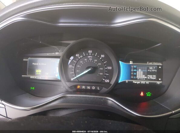 3FA6P0UU0JR235735 2018 FORD FUSION HYBRID Gray Հետևի նստատեղերի տեսք