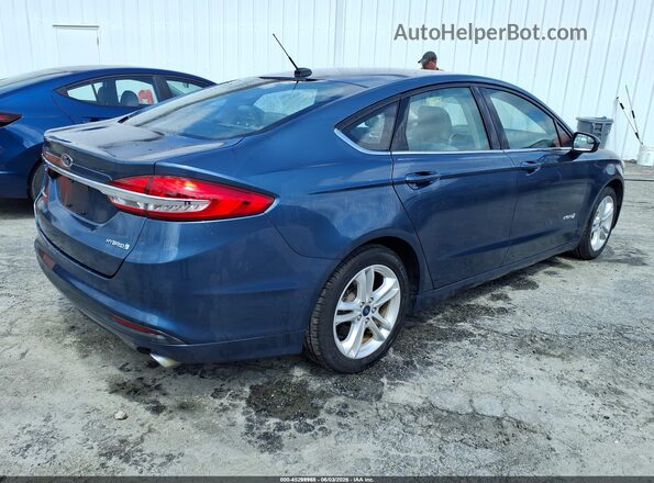 3FA6P0UU0JR235914 2018 FORD FUSION HYBRID Blue Հետևի աջ