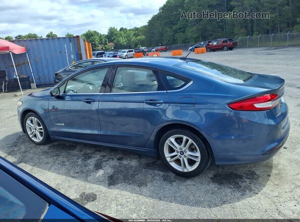 3FA6P0UU0JR235914 2018 FORD FUSION HYBRID Blue 