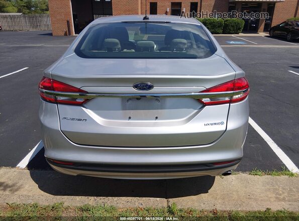 3FA6P0UU0JR235928 2018 FORD FUSION HYBRID Silver 