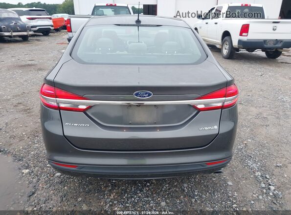 3FA6P0UU0JR271604 2018 FORD FUSION HYBRID Gray 