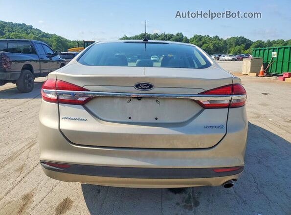 3FA6P0UU1JR122165 2018 FORD FUSION Gold Вид ззаду
