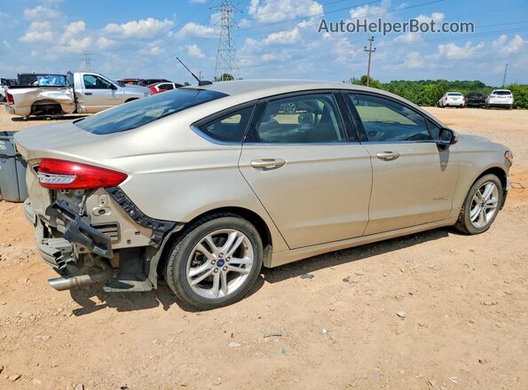 3FA6P0UU1JR122568 2018 FORD FUSION Tan Rear right