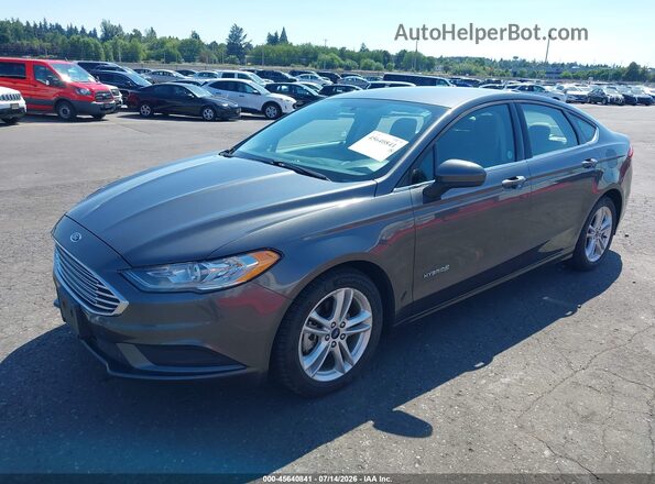 3FA6P0UU1JR141881 2018 FORD FUSION HYBRID Silver Առջևի ձախ երեք քառորդ տեսարան