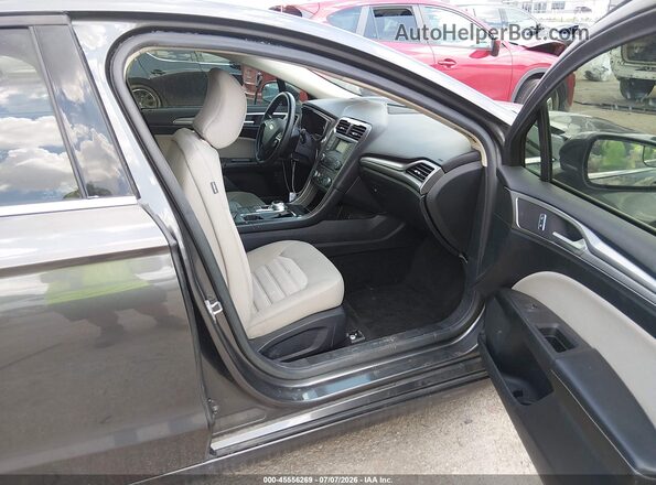 3FA6P0UU1JR142254 2018 FORD FUSION HYBRID Серый Вид салона спереди