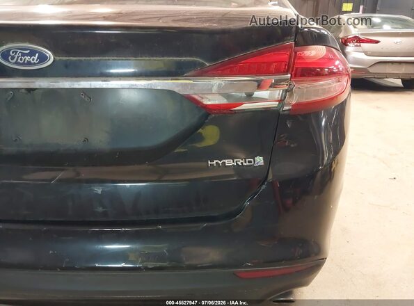 3FA6P0UU1JR254309 2018 FORD FUSION HYBRID Black Սալոնի հետևի տեսք