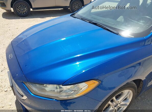 3FA6P0UU1JR254391 2018 FORD FUSION HYBRID Blue წინა ხედი