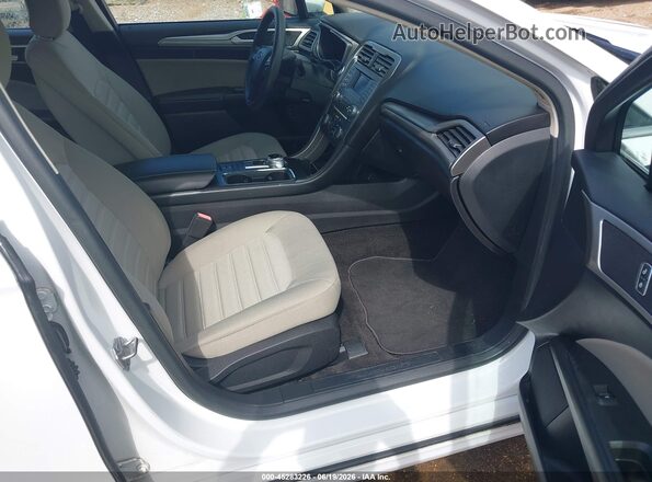 3FA6P0UU1JR282059 2018 FORD FUSION HYBRID White Widok wnętrza z przodu