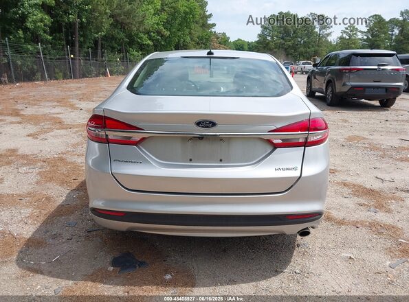 3FA6P0UU2JR100109 2018 FORD FUSION HYBRID Silver 