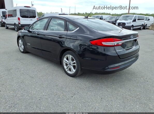 3FA6P0UU2JR101258 2018 FORD FUSION HYBRID Black Rear left