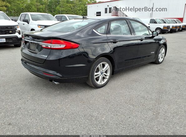 3FA6P0UU2JR101258 2018 FORD FUSION HYBRID Black Rear right