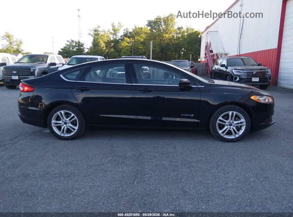 3FA6P0UU2JR198395 2018 FORD FUSION HYBRID Black Vista interior trasera