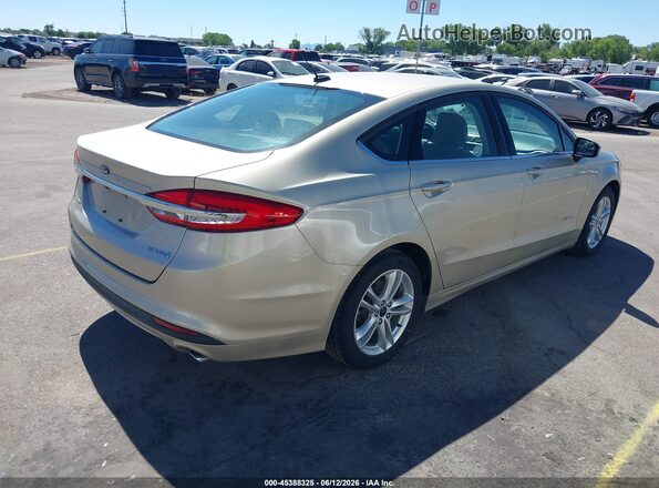 3FA6P0UU2JR209444 2018 FORD FUSION HYBRID Gold Հետևի աջ
