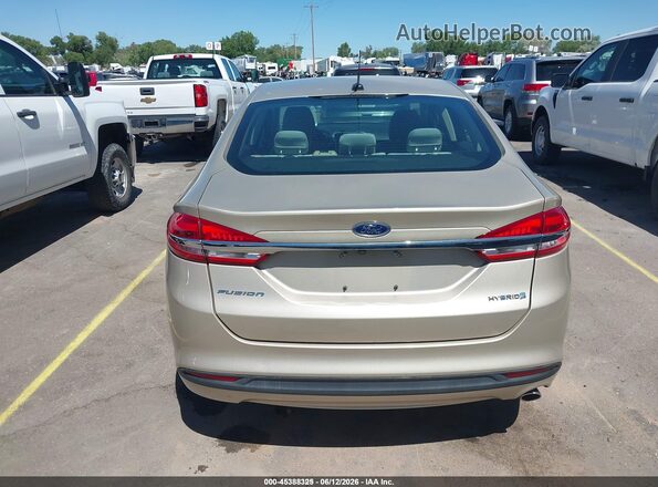 3FA6P0UU2JR209444 2018 FORD FUSION HYBRID Gold 