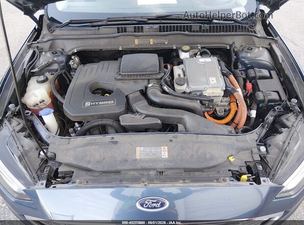 3FA6P0UU2JR212733 2018 FORD FUSION HYBRID Blue Vista trasera
